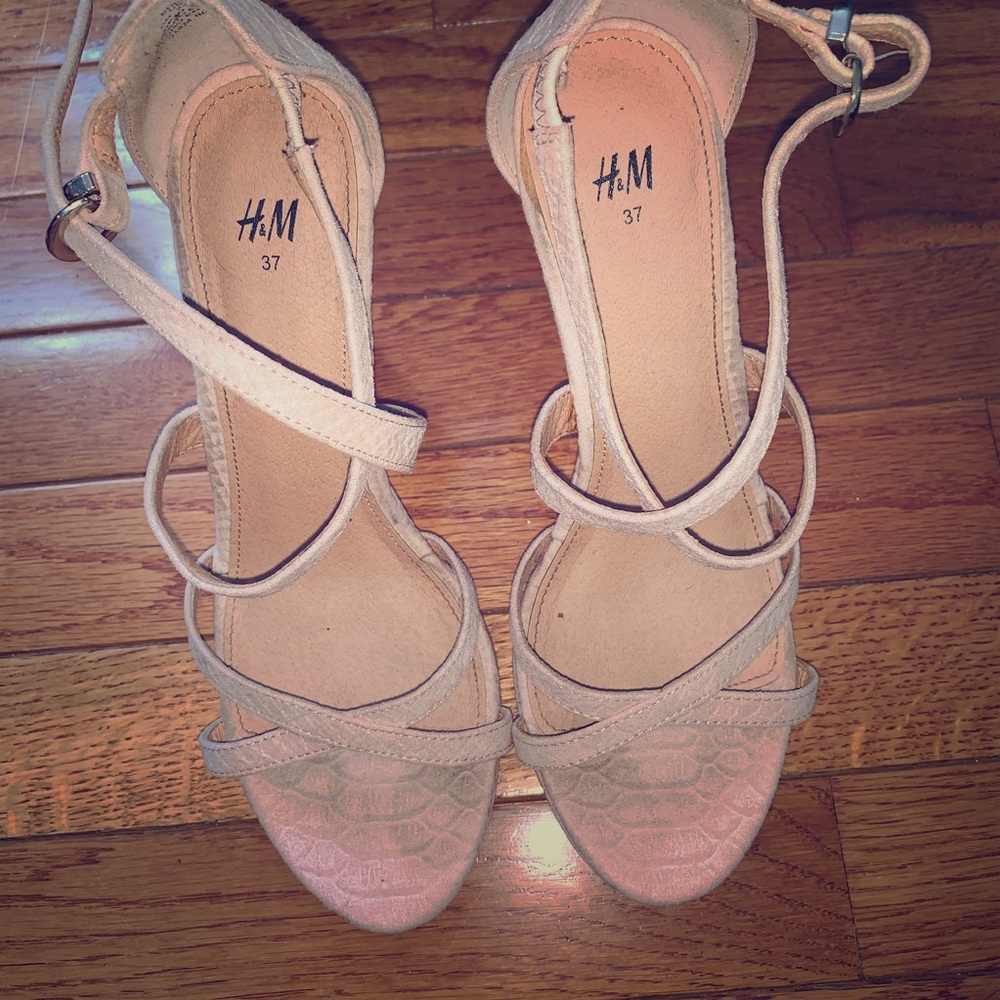 Pink Nude Strap Heels